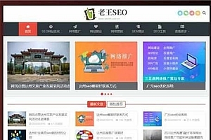 SEO优化技术教程网站源码 自适应手机端 织梦dedecms模板