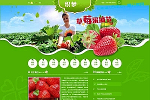 织梦dedecms绿色水果蔬菜农业种植企业网站模板(带手机移动端)